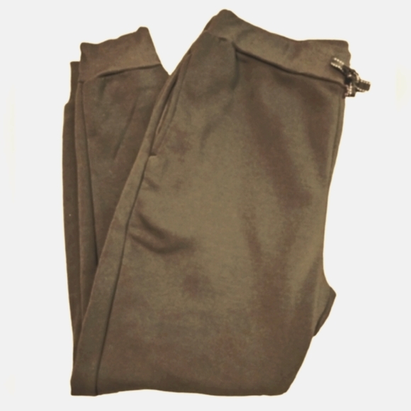 Aq Sport Pants - Women's Dark Army Olive Green Joggers with Pockets Size 3XL